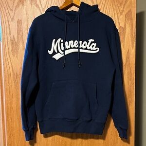 State of Mind Navy Hoodie with Minnesota Script